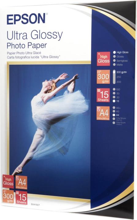Produktbild Epson Ultra Foto Glanzpapier, 15 Blatt (300 g/m², A4, 15 x)