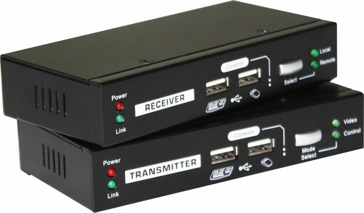 Produktbild LevelOne KVM Extender KVM-9009 over IP 2xUSB