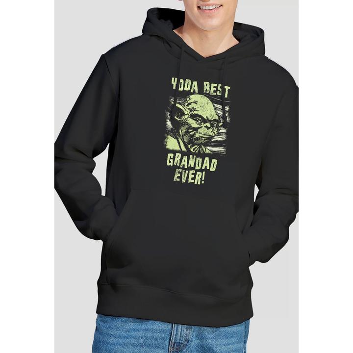 Actual product image Star Wars Mens Yoda Best Grandad Comic Hoodie (XXL)