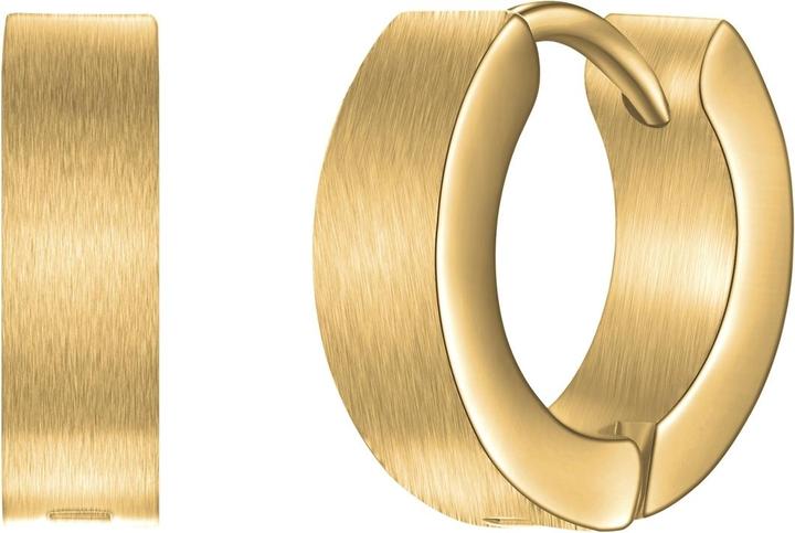 Actual product image True Rebels Men's hoop earrings stainless steel - 37314 (Stainless steel)