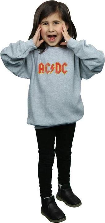 Actual product image AC/DC Girls Distressed Red Logo Sweatshirt (152, 158)