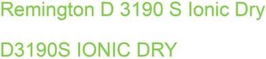 Actual product image Remington REM D3190S Ionic Dry