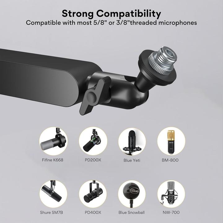 Actual product image Maono BA92 microphone boom