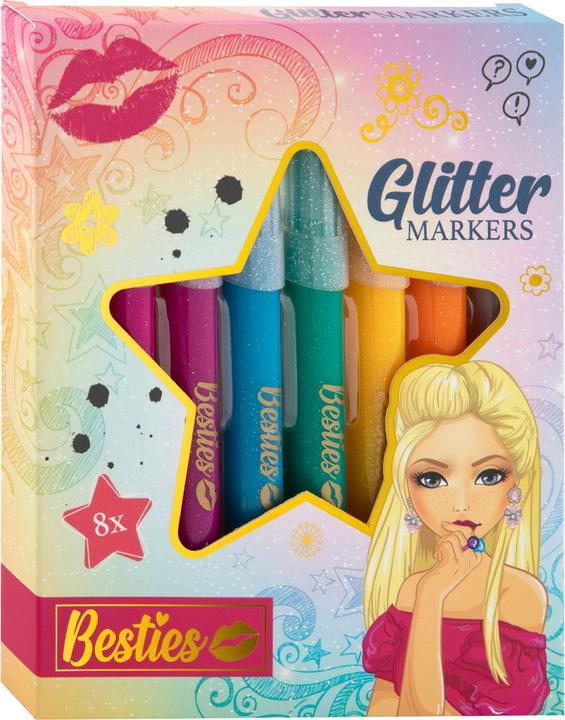 Immagine prodotto Besties Glitzer-Filzstifte (Multicolore, 8 x)