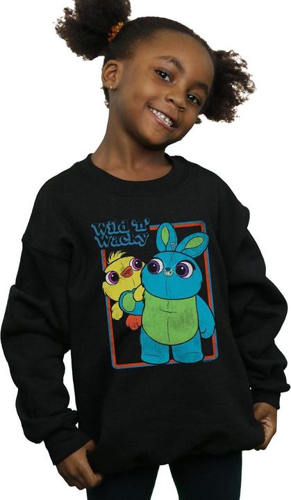 Actual product image Disney Girls Toy Story 4 Duck And Bunny Wild And Wacky Sweatshirt (116)