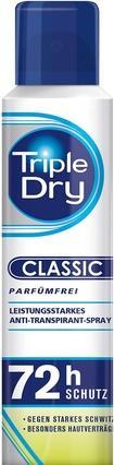 Immagine prodotto Triple Dry Spray antitraspirante Protezione 72h, 150 ml (Getto vaporizzato, 150 ml)