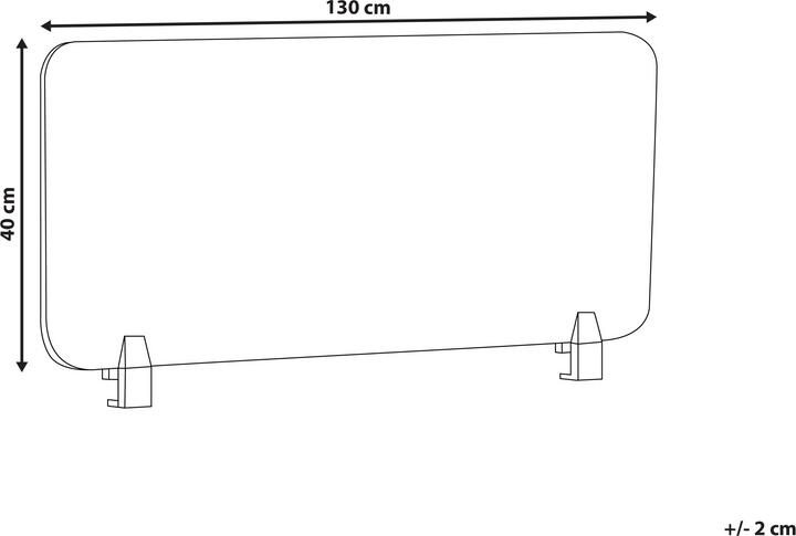 Immagine prodotto Beliani Divisorio per scrivania giallo senape 130 x 40 cm WALLY