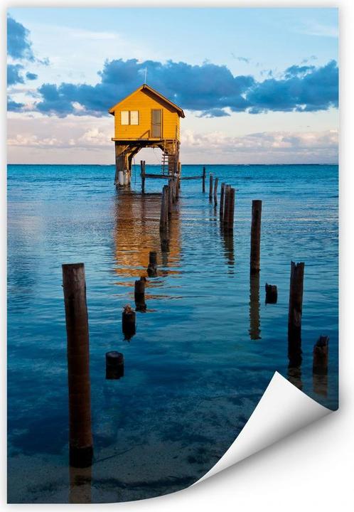 Produktbild Trenddeko Haus auf dem Meer (80 x 120 cm)