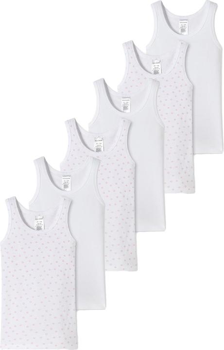 Produktbild Schiesser 6er Pack Kids Girls Feinripp Organic Cotton Unterhemd (140)