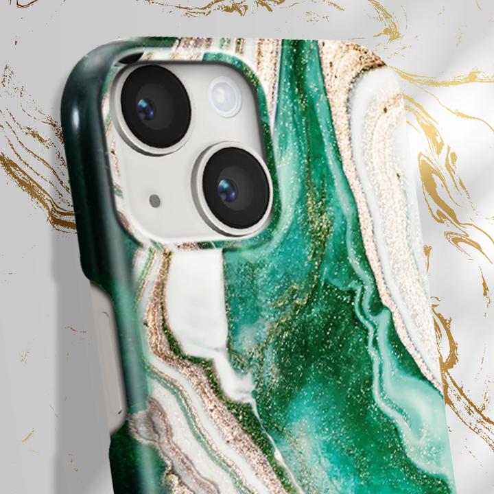 Produktbild iDeal Of Sweden Designer-Cover Golden Jade Marble (Apple iPhone 14 Plus)