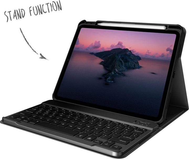 Actual product image Accezz QWERTY Keyboard Bookcase iPad Air (2025 / 2024 / 2022 / 2020) / Pro 11 (2022 - 2018)