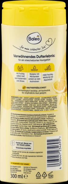 Image du produit dm Balea Crème de douche Buttermilk&Lemon (300 ml)