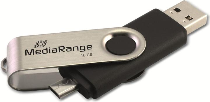 Immagine prodotto MediaRange combo flash drive with micro USB (OTG) (16 GB, USB 2.0, USB-A, Micro USB)