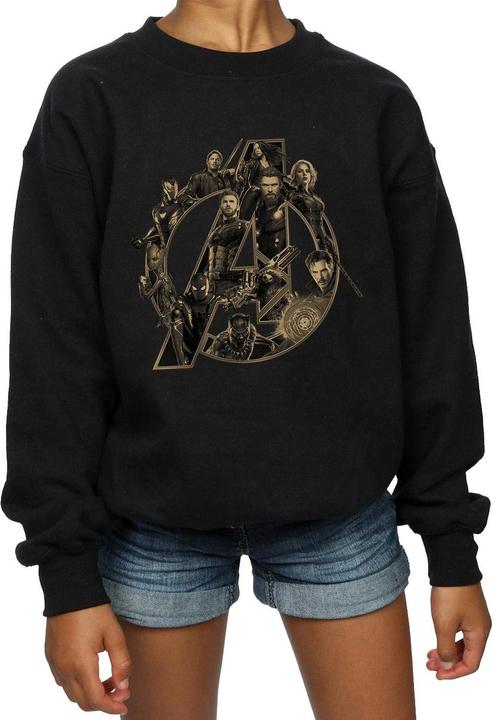 Produktbild Avengers Infinity War Logo Sweatshirt Mädchen (152, 158)