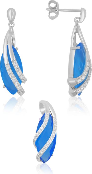 Immagine prodotto Muau Set di gioielli (Argento 925, Placcato in rodio)