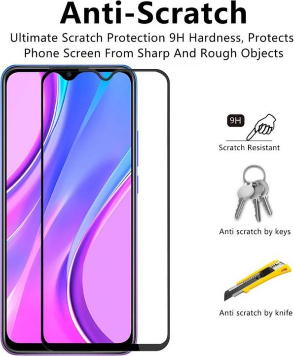 Immagine prodotto Screenguard Xiaomi Redmi 9 Pellicola protettiva di vetro a schermo intero 2.5D 9H (1 Pezzo/i, Xiaomi Redmi 9)
