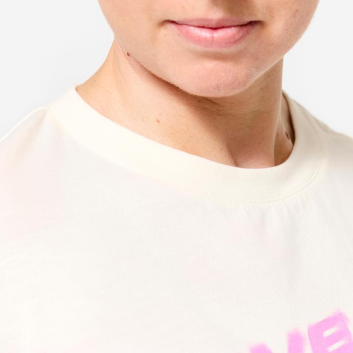 Image du produit Domyos Women's Loose Fit Weight Training Crop Top - White (XL)