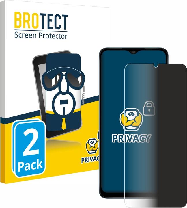 Actual product image BROTECT Anti-spy privacy film Blue light protection film (2 Piece, Samsung Galaxy A12)