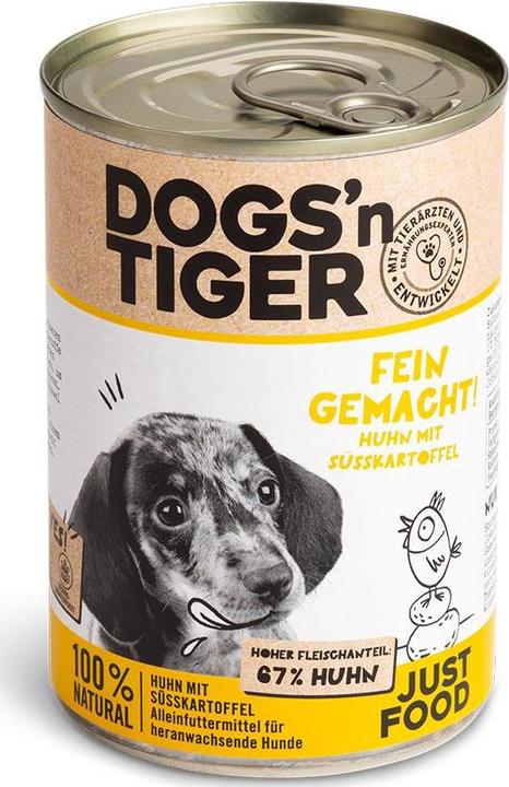 Produktbild Dogs'n Tiger Nassfutter Fein gemacht 400g (Welpe + Kitten, 1 Stk., 400 g)
