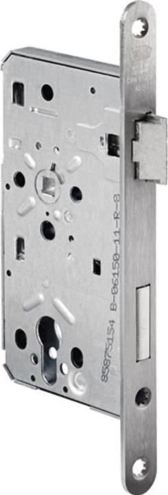 Actual product image BKS Authority mortice lock 0615 PZW 20/55/72/8 mm DIN right stainless steel rounded class 5 (Mortise lock)