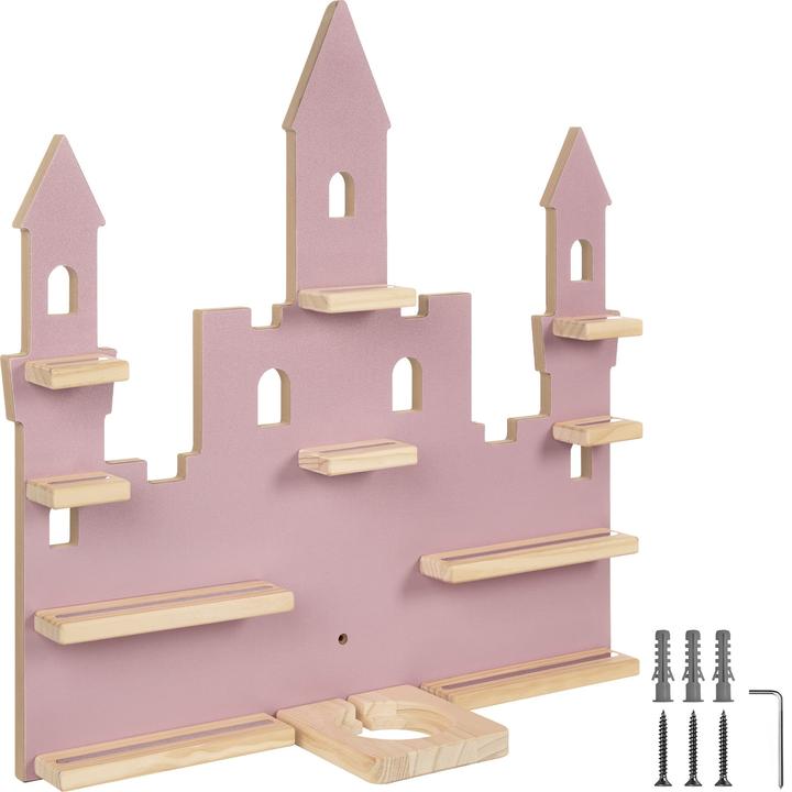 Image du produit tectake Étagère murale MyLittleStory Princess Castle, jusqu'à 22 Tonies