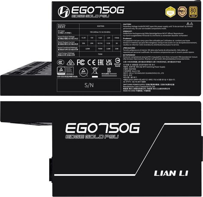 Actual product image Lian-Li Edge (750 W)