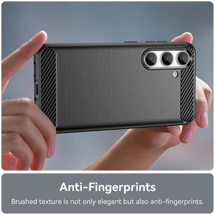 Produktbild Amazon Hülle für Samsung Galaxy S24 5G Schutz Handy Case Cover Carbon Etuis Bumper Neu (Samsung Galaxy S24+)