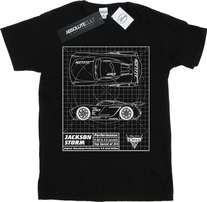 Produktbild Disney Cars Jackson Storm Blueprint TShirt (XXL)