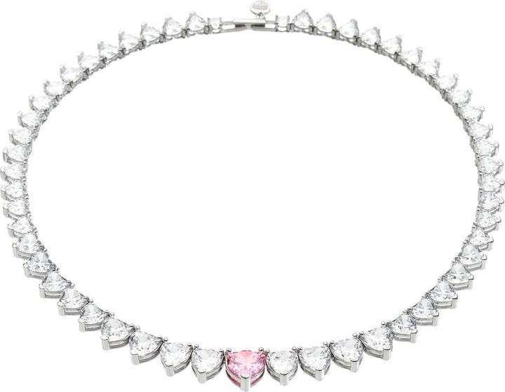 Chiara Ferragni Diamond Heart Halskette (Edelstahl, 39 cm)