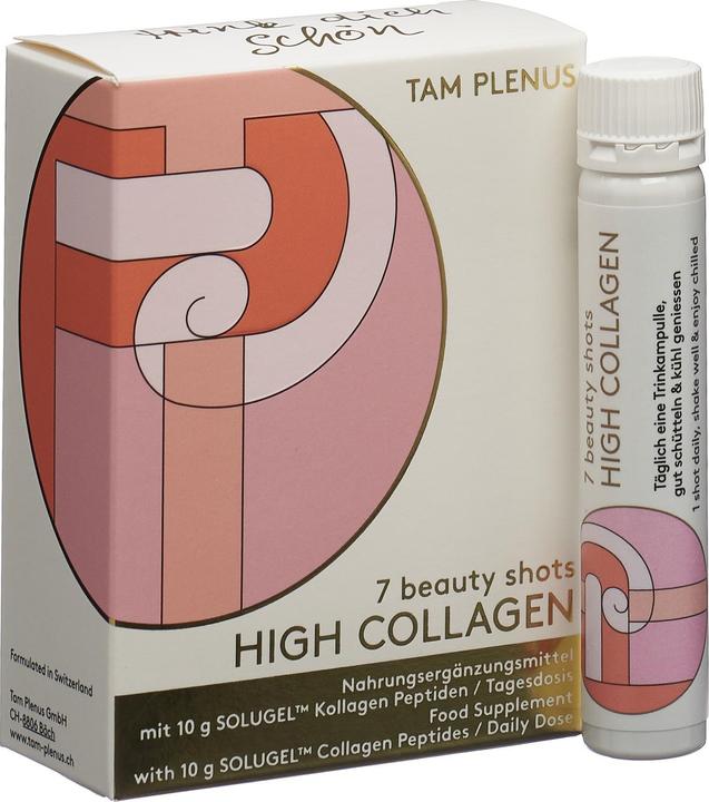 Actual product image Tam Plenus High Collagen Beauty Shots (7 Piece, Ampoule, 292 g)