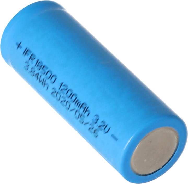 Immagine prodotto EIZfan Batteria IFR 18500 Flat Top senza testa non protetta (1 pz., 18500, 1200 mAh)