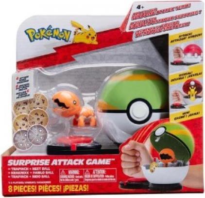 Produktbild Jazwares Pokemon Surprise Attack Game - Nest Ball, Trapinch PKW3169