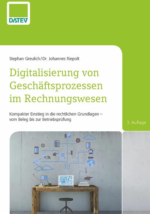 Produktbild Digitalisierung von Geschäftsprozessen im Rechnungswesen (Deutsch, Johannes Riepolt, Stephan Greulich, 2021)
