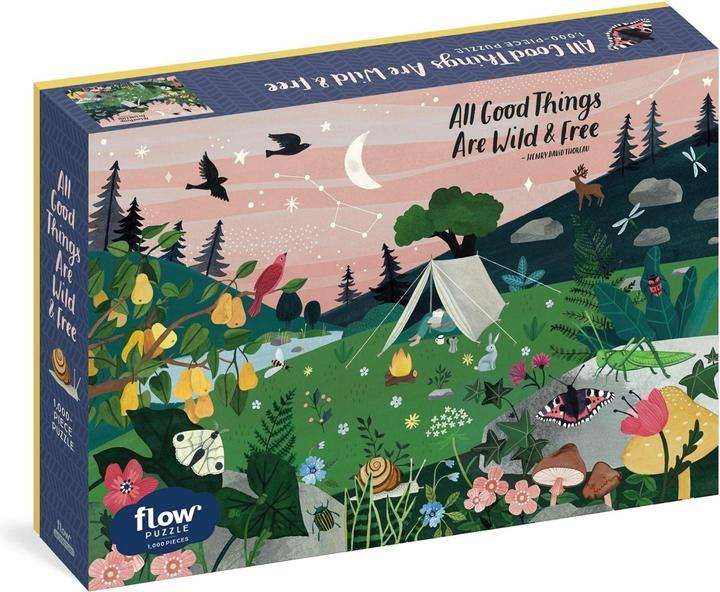 Immagine prodotto Tutti i beni sono liberi e selvaggi Puzzle da 1.000 pezzi (Flow) Adulti Famiglie Citazione (1000 pezzi)