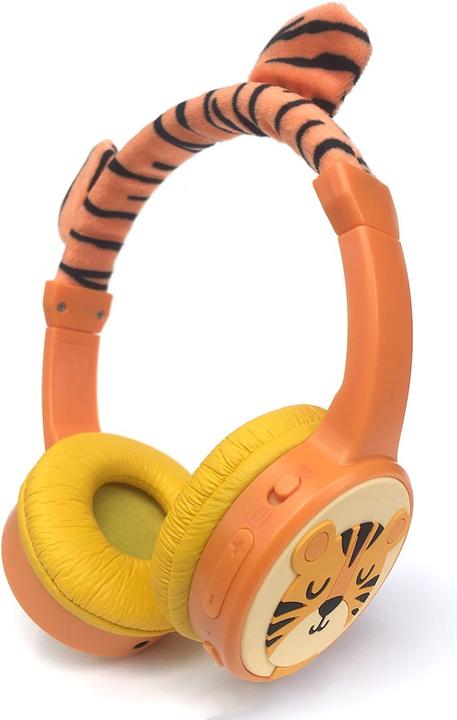 Immagine prodotto PhoneLook Custodia cool sans fil Bluetooth 5.3 per bambini con volume attenuato 85dB e design divertente Tigre