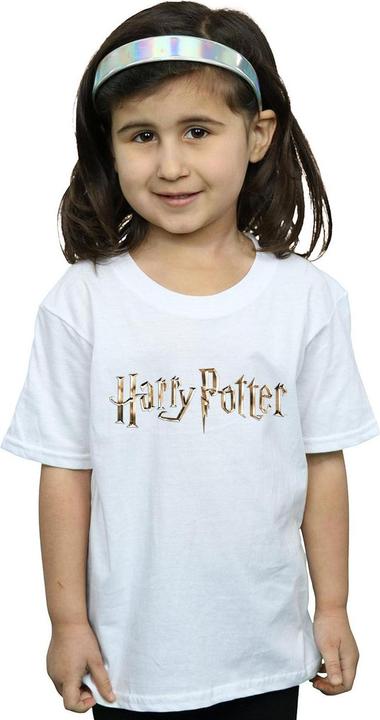Actual product image Girls Full Colour Logo Cotton T-Shirt (140, 146)