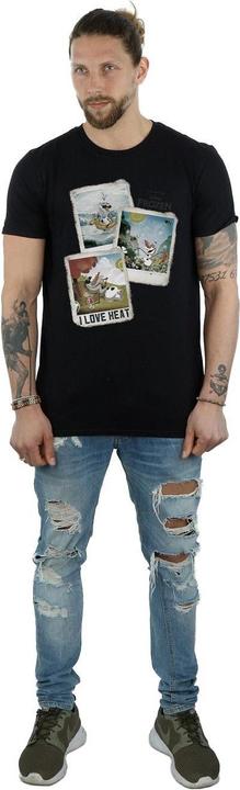 Actual product image Disney Frozen Mens Olaf Polaroid Cotton T-Shirt (L)