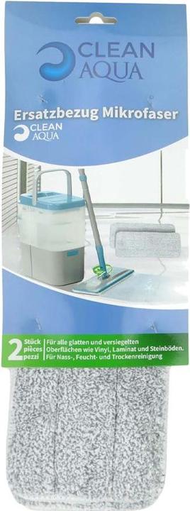 Actual product image CREaCLEAN Microfibre Universal Mop Cover for CleanAqua Set of 2 (2 pcs.)