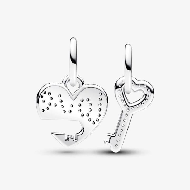 Image du produit Pandora Charm coeur et clé divisible (Argent sterling)