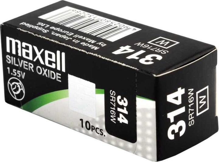 Actual product image Maxell Button cell SR716W 10 pieces (10 pcs., CR2025, 21 mAh)