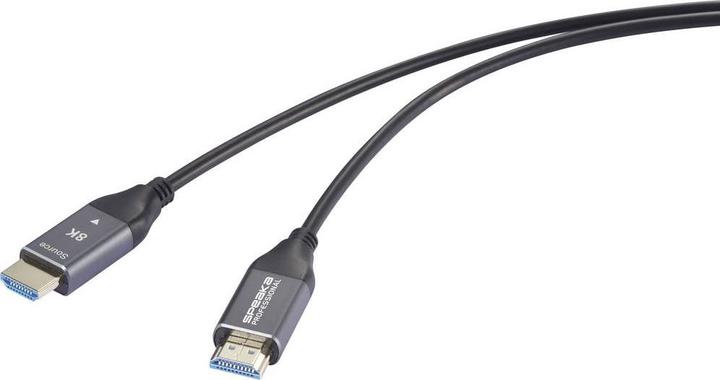 Actual product image SpeaKa Professional HDMI / Glasfaser Anschlusskabel HDMI-A Stecker, HDMI-A Steck (100 m, HDMI)