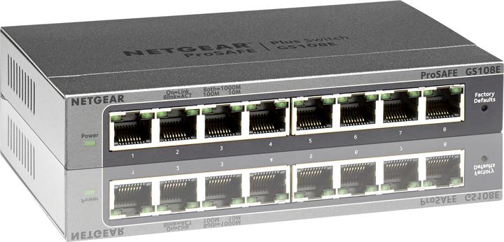 Actual product image Netgear Gs108e-300pes (8 Ports)