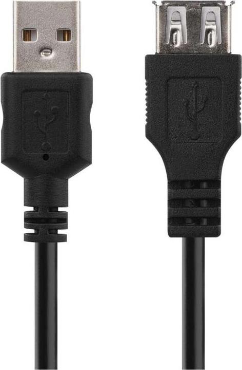 Produktbild Emos USB Kabel 2.0 A Stecker – A Steckdose 2m (2 m, USB 2.0)