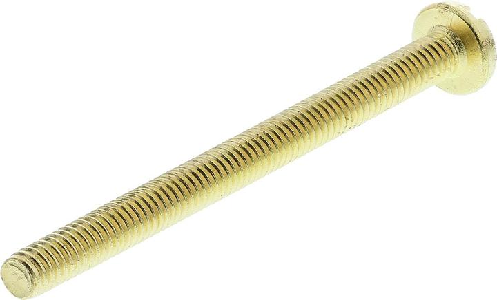 Actual product image Rs Pro Brass slotted pan head screw,M4x50mm