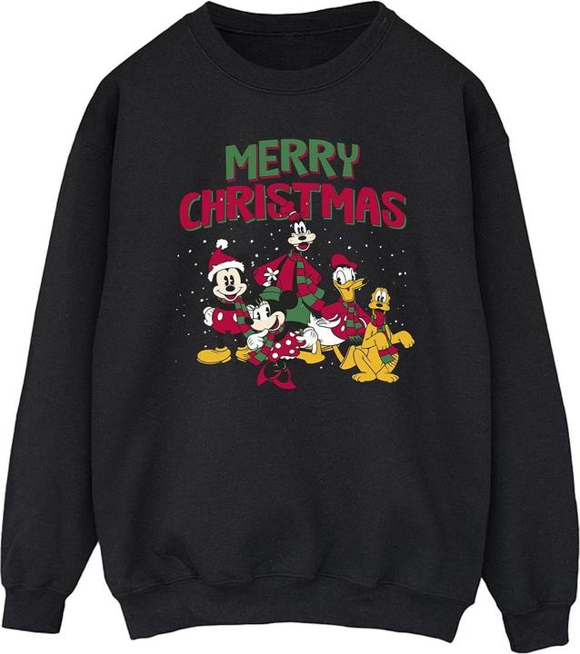 Disney Mickey Mouse Merry Christmas Characters Sweatshirt