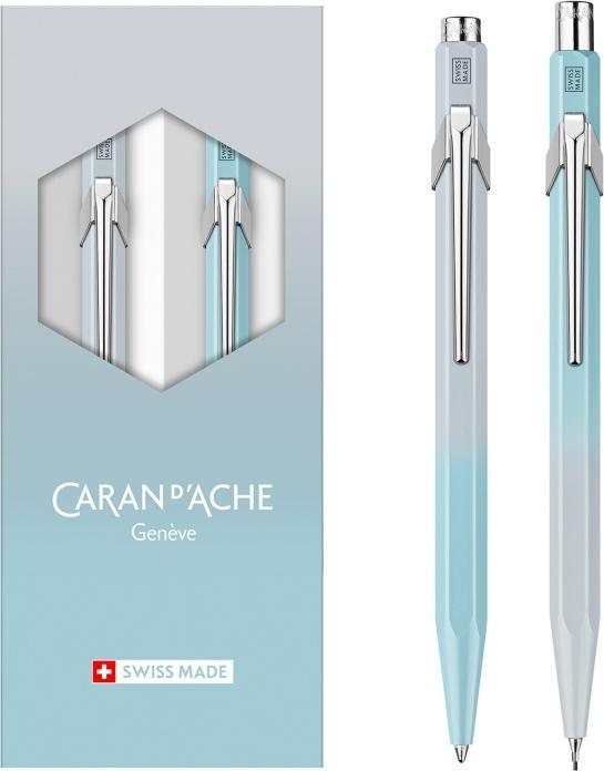 Immagine prodotto Caran d'Ache 849 Set Blue Lagoon Sonderedition (Blu polare, Grigio gelo, 2 x)