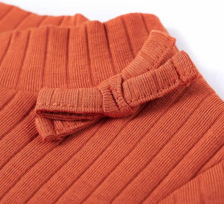Immagine prodotto VidaXL Camicia da bambino a maniche lunghe arancio scuro 104,Materiale: 95 (104)