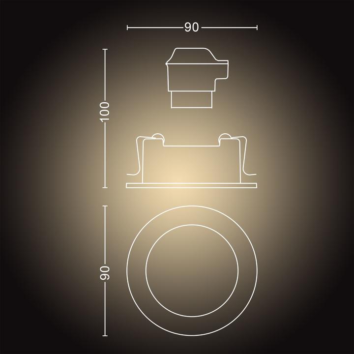 Actual product image Philips Hue Milliskin Base BT (350 lm, GU10)