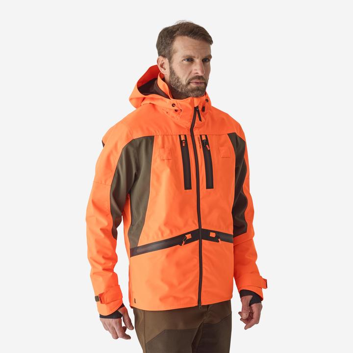 Produktbild Solognac Jagdjacke Regenjacke Renfort 900 orange (L)