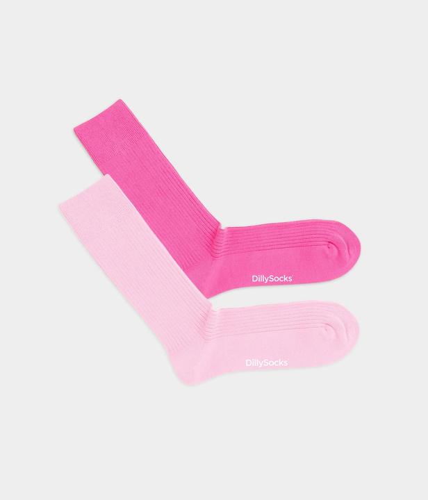 Image du produit DillySocks Ribbed Pink Heaven (pack de 2) (lot de 2, 36 - 40)